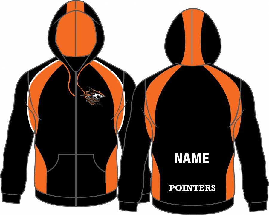 laser orange hoodie